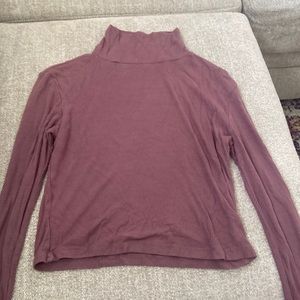 Purple turtle neck long sleeve